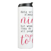 Bouteilles Isothermes Data Scientist Ninjas (pour les femmes en technolo (Tourné sur la gauche)