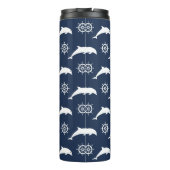 Bouteilles Isothermes Dauphins sur le motif de défilé (Dos)