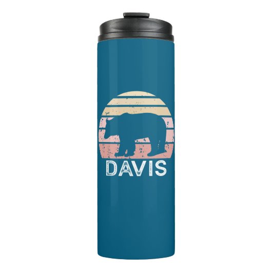 Bouteilles Isothermes Davis West Virginia Retro Bear (Devant)