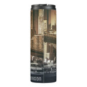 Bouteilles Isothermes "De Brooklyn à Manhattan" nom personnalisé tumbler (Dos)