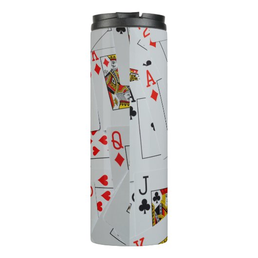 Bouteilles Isothermes Deck Of Scattered Playing Cards Pattern, (Dos)