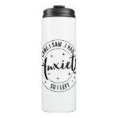 Bouteilles Isothermes Déclaration d'anxiété Tumbler thermique (Devant)