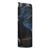 Bouteilles Isothermes Décor de Noël de Labrador Snowy Sleigh (Tourné sur la droite)