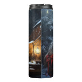 Bouteilles Isothermes Décor de Noël de Terrier australien Snowy Sleigh (Dos)