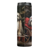 Bouteilles Isothermes Décor de Noël Lhasa Apso Snowy Sleigh (Dos)