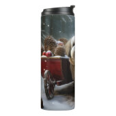 Bouteilles Isothermes Décor de Noël Malti tzu Snowy Sleigh (Tourné sur la gauche)