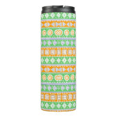 Bouteilles Isothermes Décor ethnique motif vert orange (Dos)