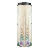 Bouteilles Isothermes Decorative Floral Frame with Pearls (Dos)