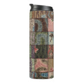 Bouteilles Isothermes Découpe à patchwork, texture 3D. (Tourné sur la droite)