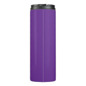 Bouteilles Isothermes Deep Purple White Script Custom Thermal Tumbler (Dos)