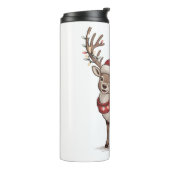 Bouteilles Isothermes Deer Animal Christmas Deer Santa Hat Xmas  (Tourné sur la gauche)