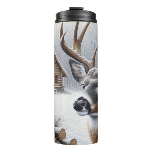 Bouteilles Isothermes Deer d'hiver/Buck art (Devant)