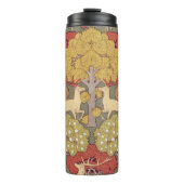 Bouteilles Isothermes Deer &Tree Squirrel Bird Rowan Berries Art Nouveau (Devant)