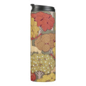 Bouteilles Isothermes Deer &Tree Squirrel Bird Rowan Berries Art Nouveau (Tourné sur la droite)