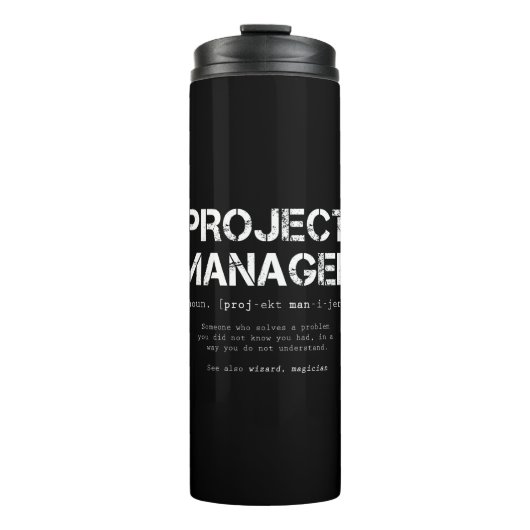 Bouteilles Isothermes Définition de dictionnaire Funny Project Manager (Devant)