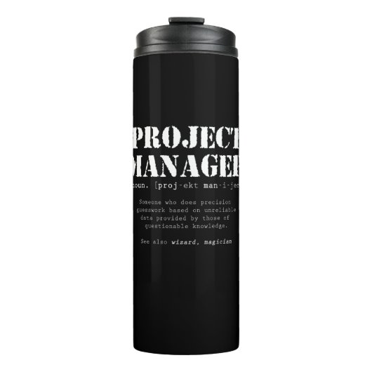 Bouteilles Isothermes Définition de dictionnaire Funny Project Manager (Devant)