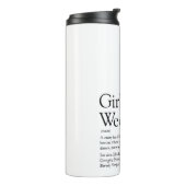 Bouteilles Isothermes Définition de week-end personnalisé pour filles (Tourné sur la gauche)