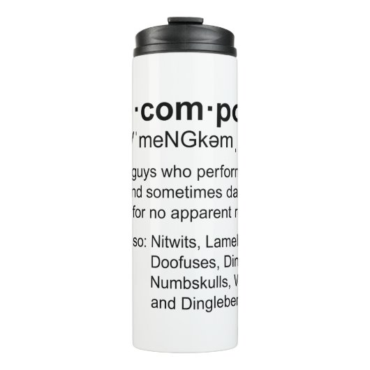 Bouteilles Isothermes définition des méncompoops (Devant)