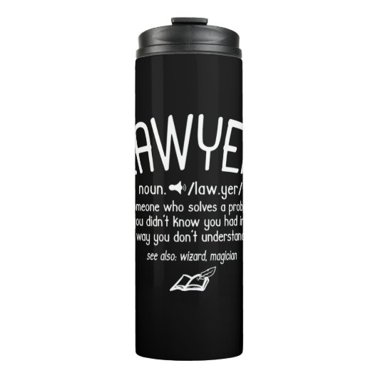 Bouteilles Isothermes Définition drôle de l'avocat (Devant)
