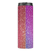 Bouteilles Isothermes Dégradé arc-en-ciel de Parties scintillant hexagon (Dos)