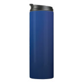 Bouteilles Isothermes Dégradé bleu foncé moderne et texte modifiable min (Tourné sur la droite)