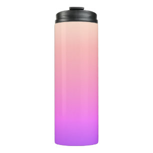 Bouteilles Isothermes Dégradé coloré rose pêche et violet qui s'estompe
