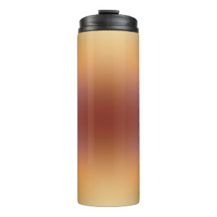 Bouteilles Isothermes dégradé de forme libre jaune marron sur tumbler th
