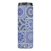 Bouteilles Isothermes Delft Look Tiles with Your Intials - Pretty Dutch  (Dos)