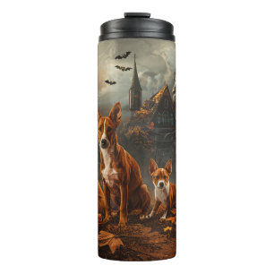 Bouteilles Isothermes Délice de nuit d'Halloween pour Basenji