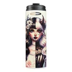 Bouteilles Isothermes Demi Ange Diable Beauté Sombre Fée Aile Cassée