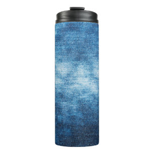 Bouteilles Isothermes Denim a porté texture tissu pour arrière - plan. J