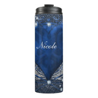 Denim & Diamonds Bleu Ornemental Glam Cœur