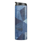 Bouteilles Isothermes Denim Urban : Patchwork à rayures détendues. (Tourné sur la droite)