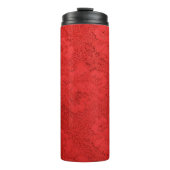 Bouteilles Isothermes Dentelle rouge élégante, texture transparente (Devant)