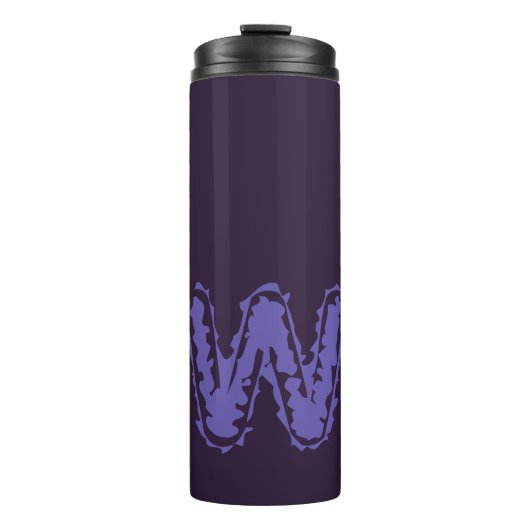Bouteilles Isothermes Déplaisant Monogramme violet sur violet (Devant)
