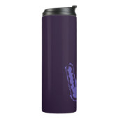 Bouteilles Isothermes Déplaisant Monogramme violet sur violet (Tourné sur la gauche)