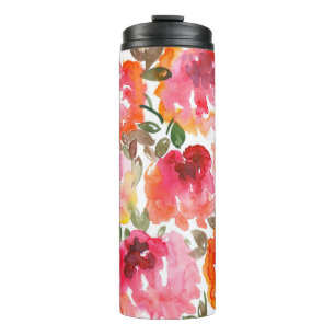 Bouteilles Isothermes Des roses rouges en habit, des motifs sans soudure