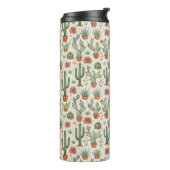 Bouteilles Isothermes Desert Cacti Succulent Seamless Pattern (Tourné sur la gauche)