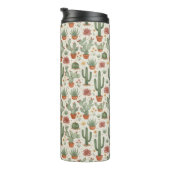 Bouteilles Isothermes Desert Cacti Succulent Seamless Pattern (Tourné sur la droite)