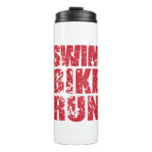 Bouteilles Isothermes Design cool de triathlon (Devant)