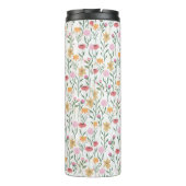 Bouteilles Isothermes Design couleur Fleur sauvage aquarelle (Dos)