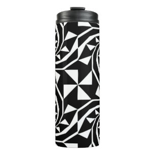 Bouteilles Isothermes Design de bord noir et blanc, art ornemental, mais