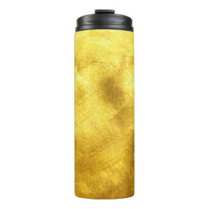 Bouteilles Isothermes Design de Texture Dorée Luxueux