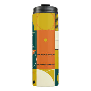 Bouteilles Isothermes Design d'illustration géométrique avec formes simp