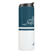 Bouteilles Isothermes Design élégant de monogramme (Tourné sur la gauche)