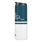 Bouteilles Isothermes Design élégant de monogramme (Tourné sur la droite)