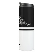 Bouteilles Isothermes Design élégant de monogramme (Tourné sur la droite)