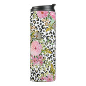 Bouteilles Isothermes Design Empreinte de léopard et floral élégant (Tourné sur la gauche)