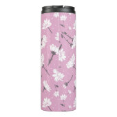 Bouteilles Isothermes Design Floral Rose - Art Fleur Élégant (Dos)