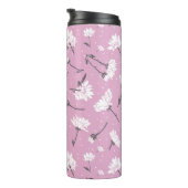 Bouteilles Isothermes Design Floral Rose - Art Fleur Élégant (Tourné sur la droite)